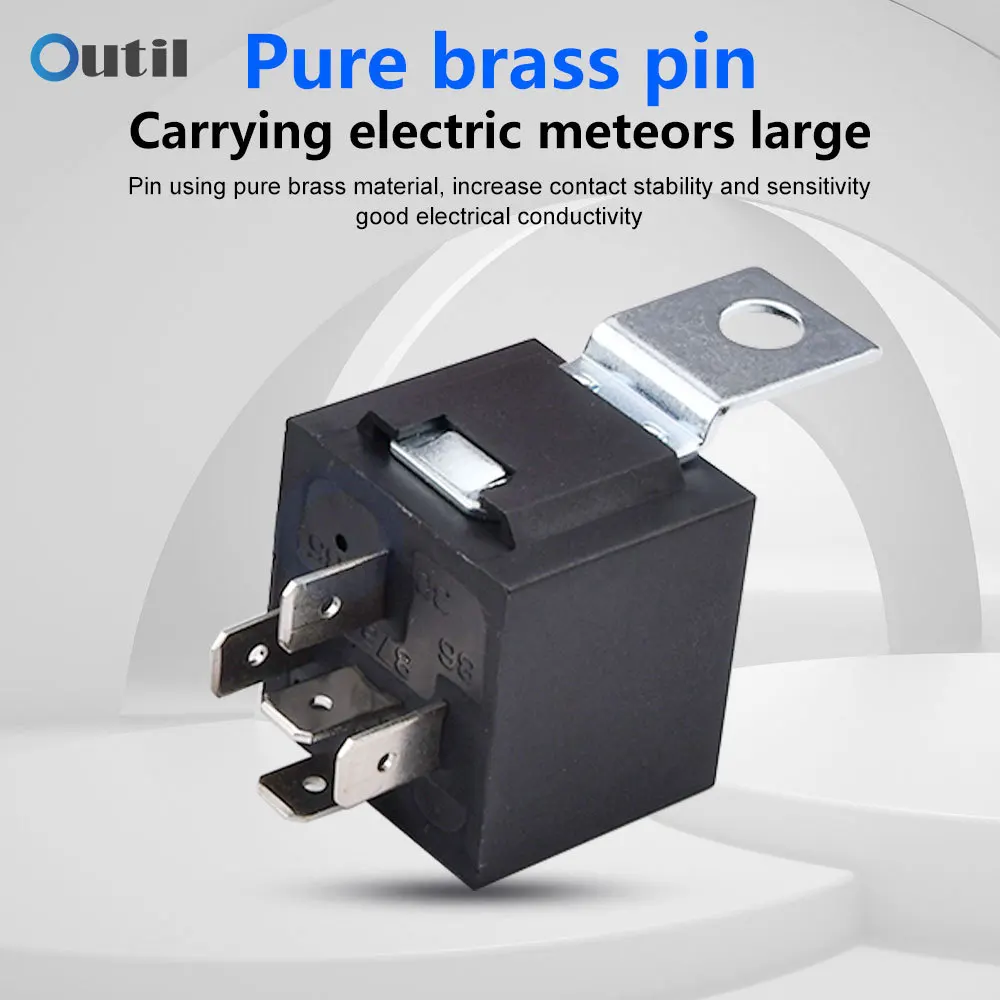 Car Relay 12V 24V 40A 1.8W Waterproof Automotive Relay JD1912 JD1914 JD2912 JD2914 4Pin 5Pin Auto Relais with Harness Relay