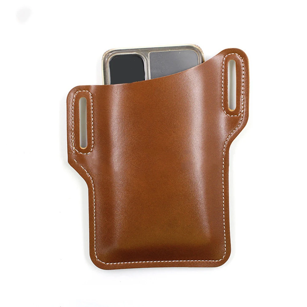 

PU Leather Belt Clip Phone Travel Hiking Phone Case Cover Vintage Pack Mini Bags Mobile Phone Bag Waist Bag