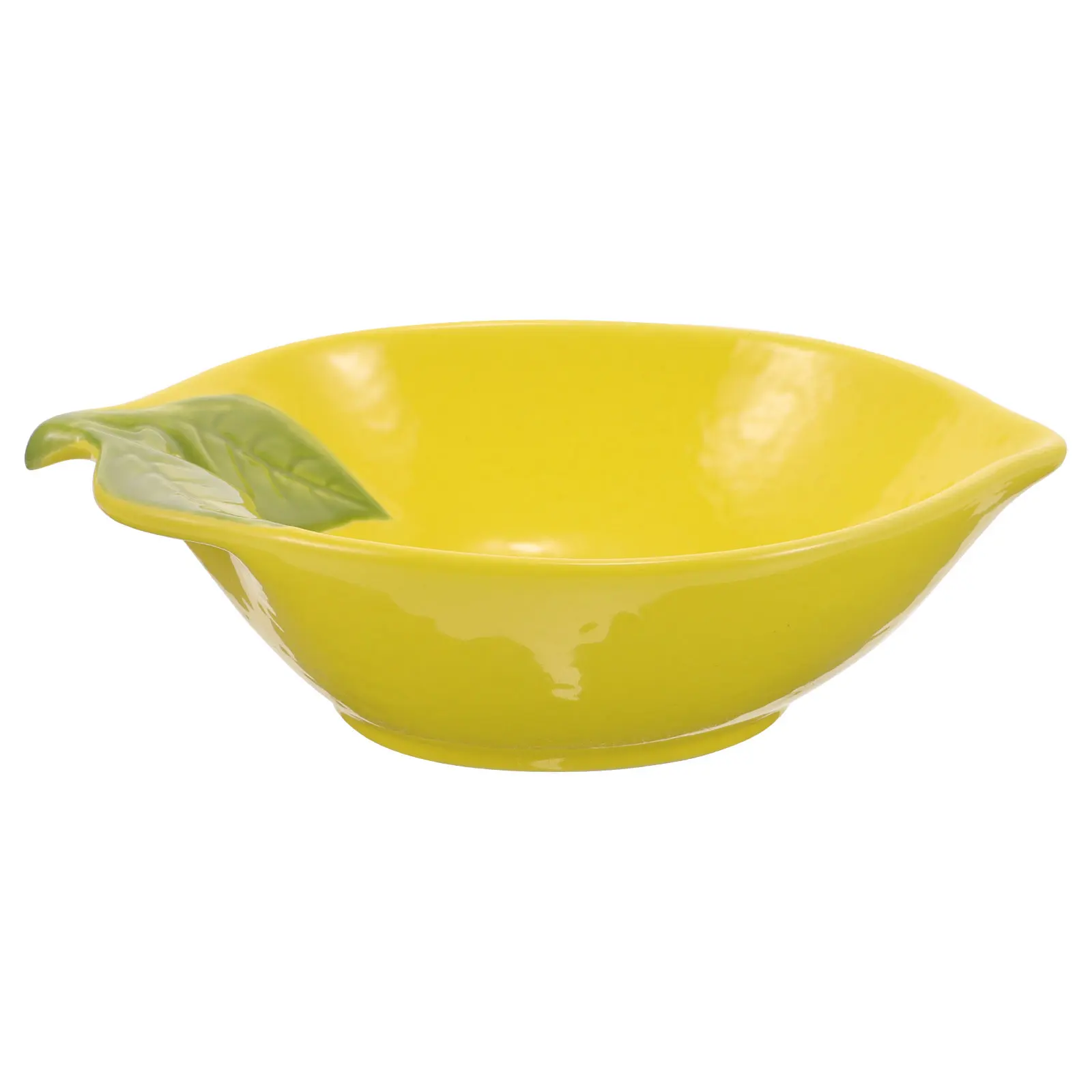 

Керамическая чаша в форме лимона для фруктовых салатов и десертов, сервировочная миска для кухонной посуды, контейнер для еды, многофункциональная, милая и очаровательная.