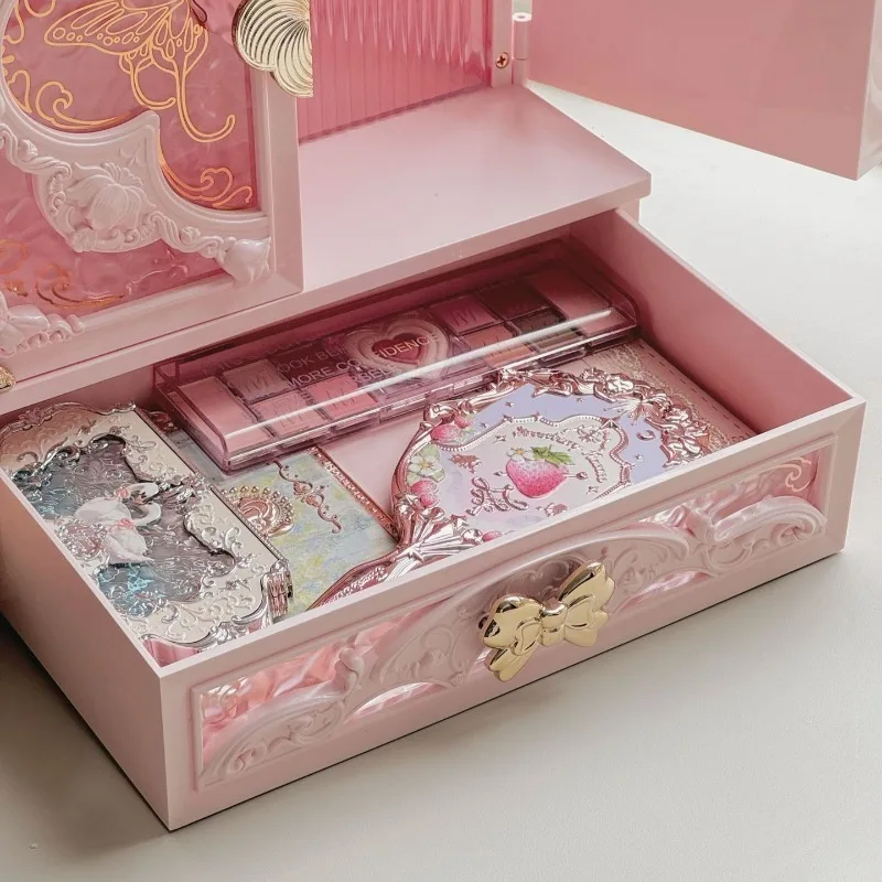 Acrylic Jewelry Display Boxes Necklace Rings Storage Case Large Capacity Jewellery Packaging Box Necklace Organizer Cases