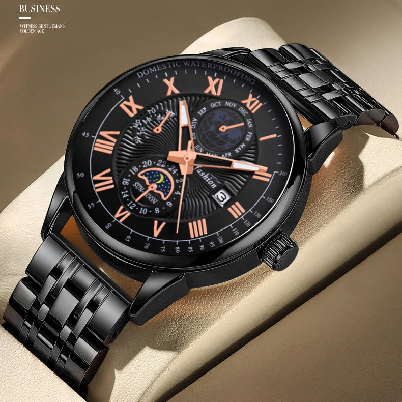 MSTIANQ New Luminous Watch Men's Ins High Value Waterproof Calendar Watch For Junior And Senior High School Students.