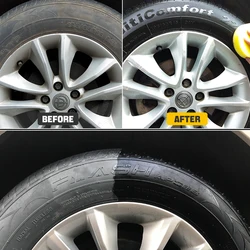 Car Tire Shine Spray Tyre Gloss Rubber Wheel Refurbishing Agent Coating Polishing Brightener Protection Cleaner TIMILKPROT
