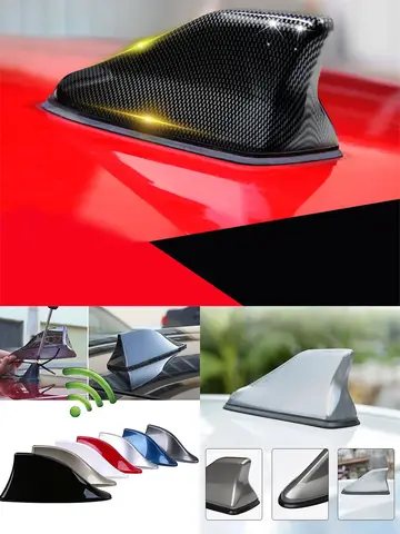 Car Shark Fin Antenna Cover Base Replacement Radio Signal Aerials Roof Exterior Accessories Decoration