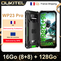 OUKITEL WP23 Pro robust Smartphone 16Go (8 + 8) RAM/ 128go ROM, 'HD + mAh 13MP IP68 Android 13 NFC GPS Dual SIM 4G