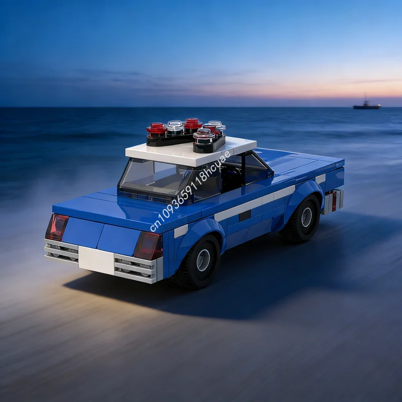 150 деталей MOC City Champions: Модель полицейской машины Нью-Йоркской полиции (NYPD), конструктор, рождественский подарок, креативная развивающая игрушка, строительные блоки