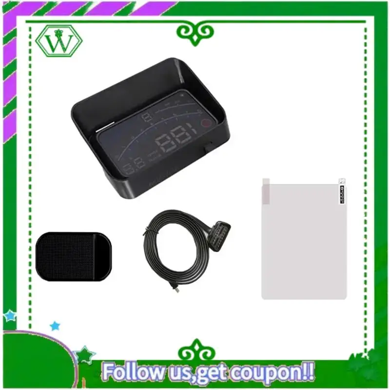 

AC34-V41 Heads Up Display Автомобильный OBDII EUOBD 5,5-дюймовый проектор на лобовое стекло HUD Дисплей Напоминание о переключении Температура воды. RPM KM/H Простая установка