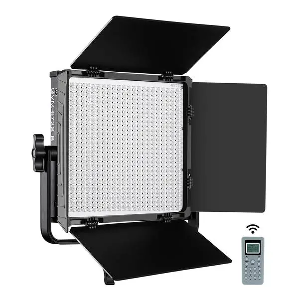 GVM BI-672 Bi-Color Studio LED Video Light Kit Panel Master-Slave Mode Excellent Brightness Video Light and Range