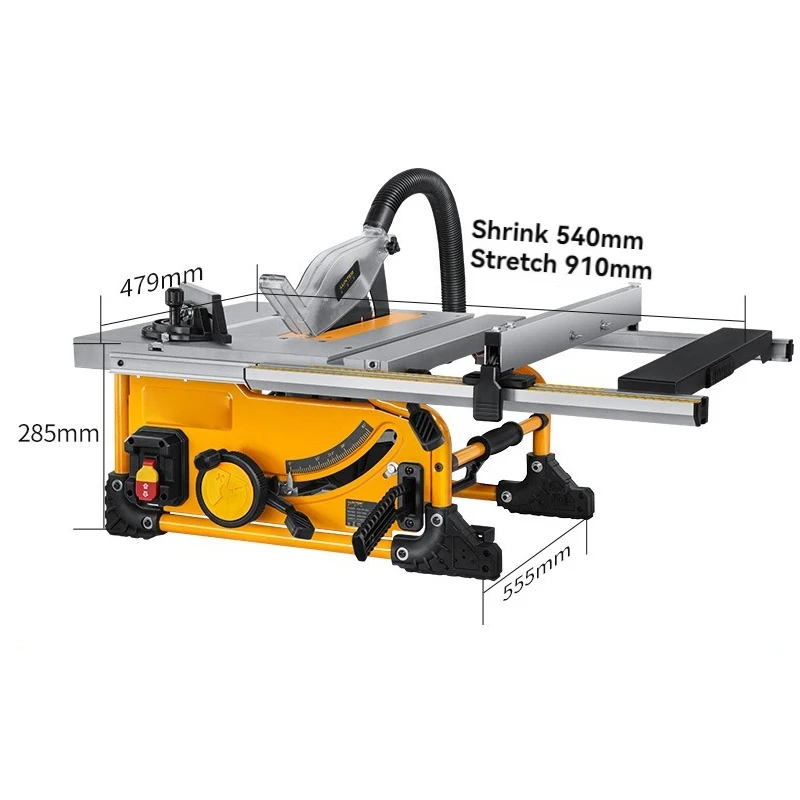 8 Inch Pipe Rack Table Saw Portable Multifunctional Electric Cutting Machine Woodworking Household Cutting Board