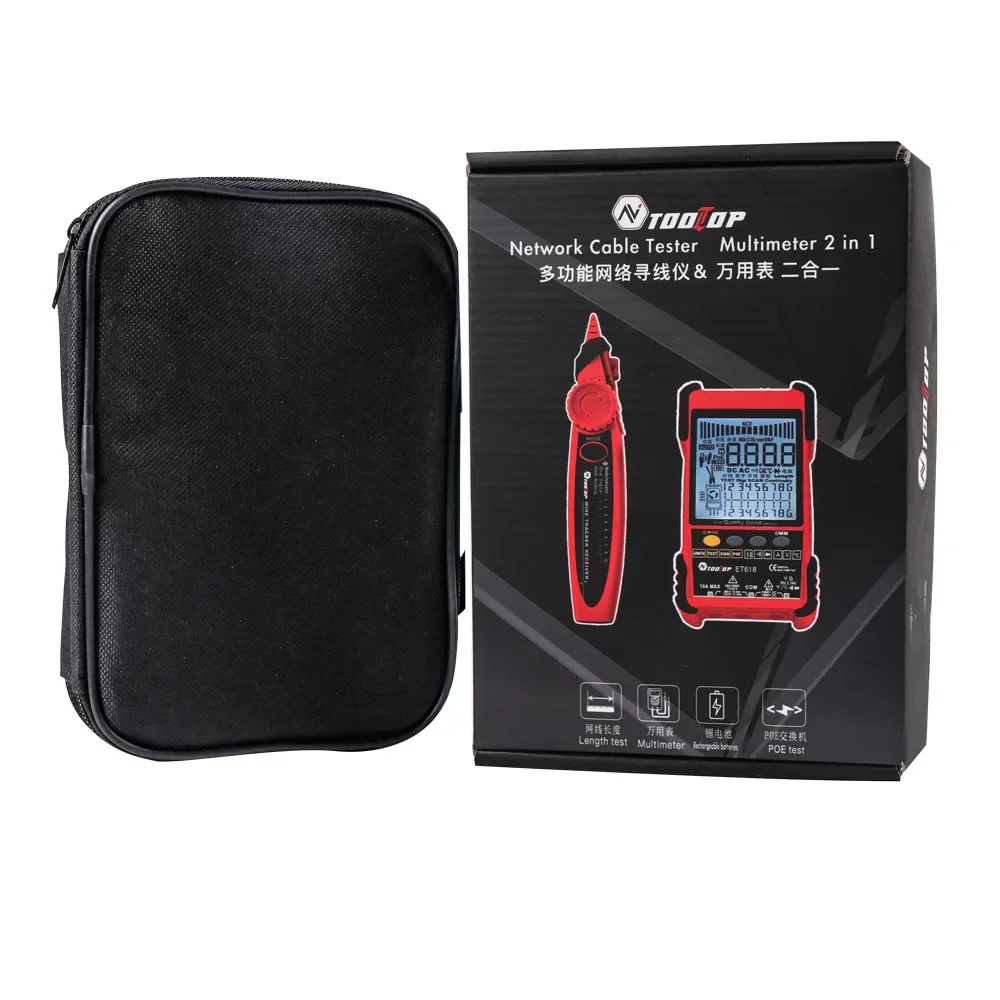 ET616 ET618Network line finder multimeter two-in-one 500m network cable length measurement image 3