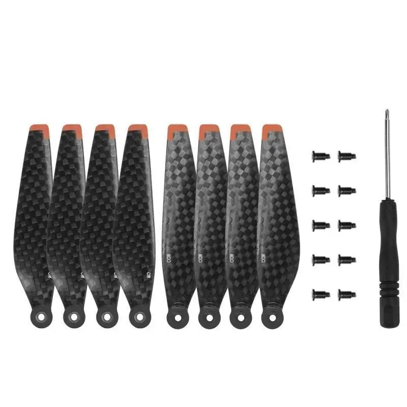 6030 Low Noise Carbon Fiber Propellers, Drone Prop Blades with Screwdriver & Screws for D-JI Mavic Mini 3(CW/CCW)