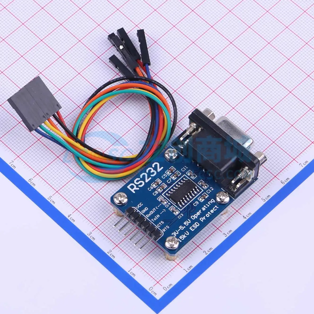 3pcs RS232 Board 120Kbps 3V 5.5V RS232 Serial Communication Converter Module