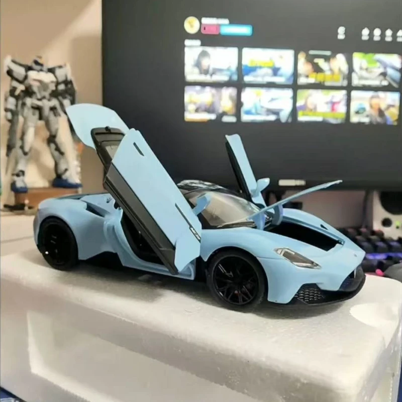 1:22 Maserati MC20 для мальчика, звук и свет, металлическая игрушка, детская имитация автомобиля из сплава, модель игрушечного автомобиля, детский подарок.