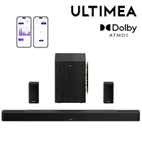 Ultimea 5.1.4ch 760W Dolby Atmos Sound Bar Sys: 2 Wireless Surround & 8\