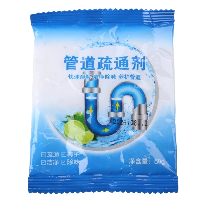 50G Thông Tắc Đường Ống Nạo Vét Chất Nhà Bếp Vệ Sinh Sàn Phòng Tắm Bồn Rửa Bát Bụi Khử Mùi
