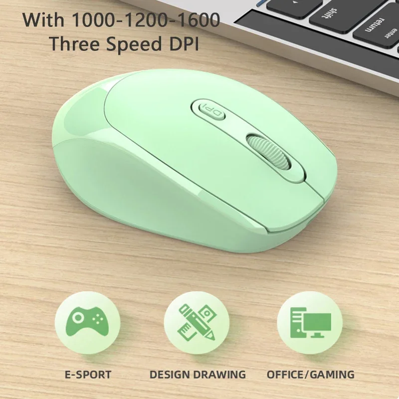 2.4GHz Wireless 1600DPI 4 Buttons Mouse for Pad Computer PC Laptop Accessories Mouse Gamer Optical Mice with USB Receiver Mouse