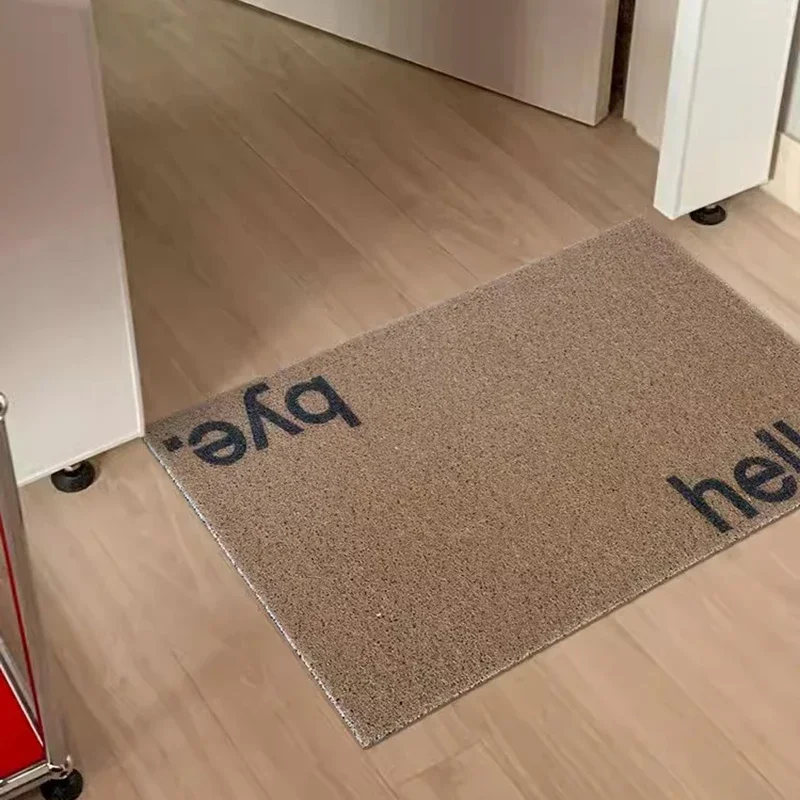 Nordic PVC Letters Welcome Doormat Cuttable House Entrance Mat Rug Carpet Anti Dust Floor Tidy Pad Outdoor Home Decor 3