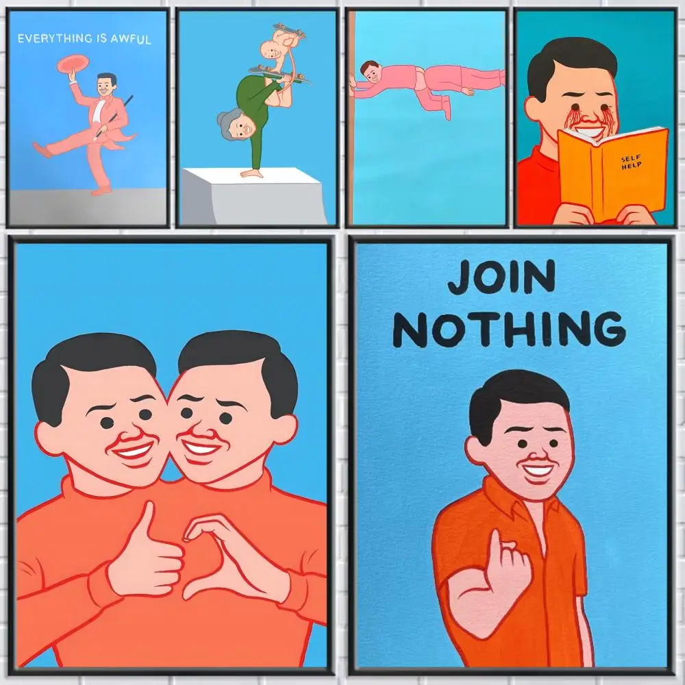 

J-Joan Cornella Poster Stickers Waterproof HD Painting Wall Art for Bedroom Living Room Home Decor Vintage Retro Decoration Gift