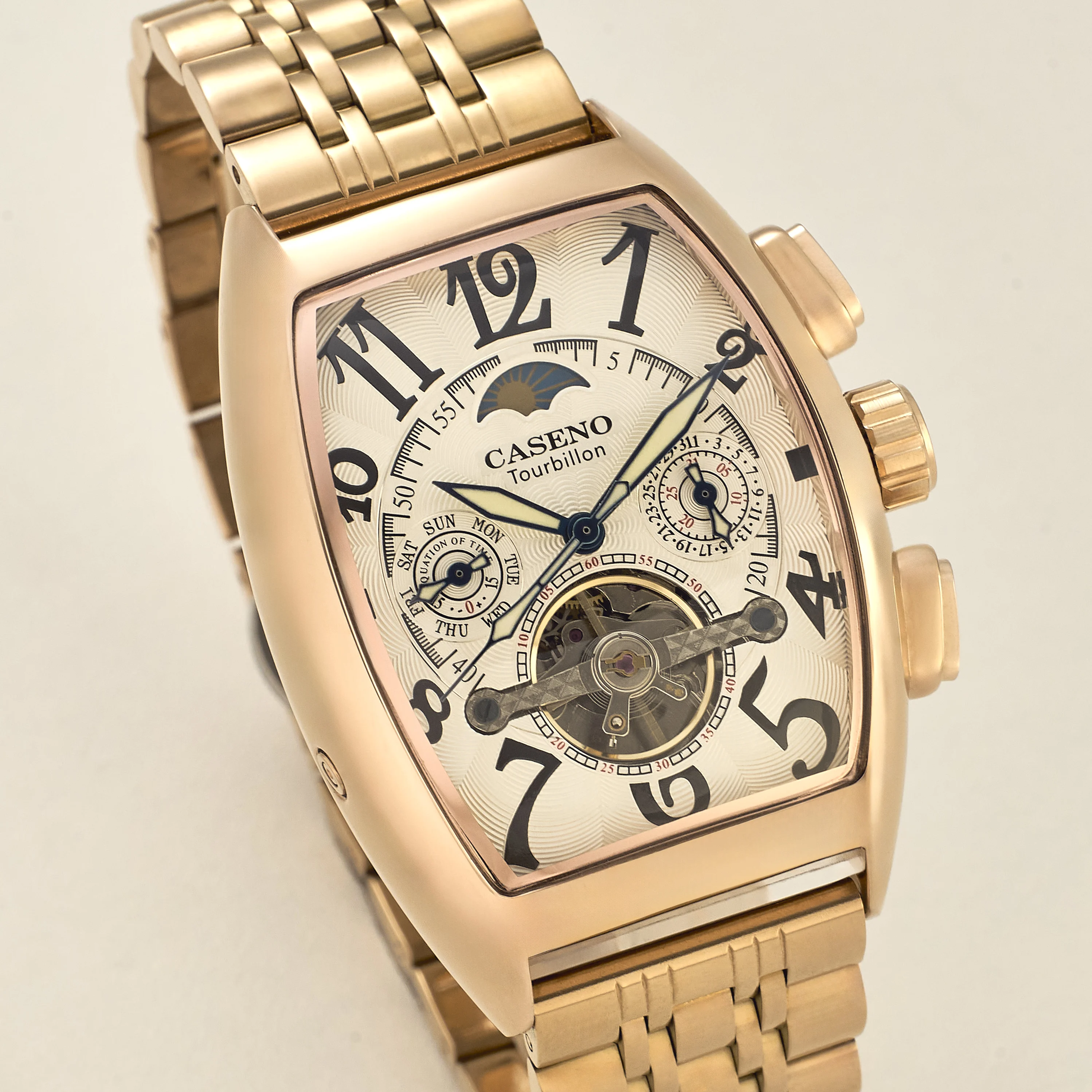 CASENO Men's Automatic Mechani - Tourbillon Movement Watch review and price