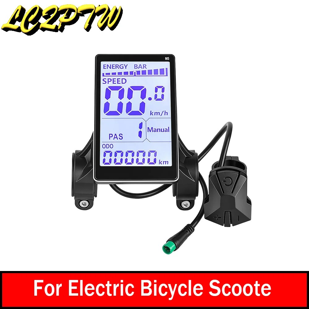 5 Pin Led Display Screen Electric Scooter LCD Panel With USB UART For Electric Bike Waterproof Lcd Panel E-bike Accessory