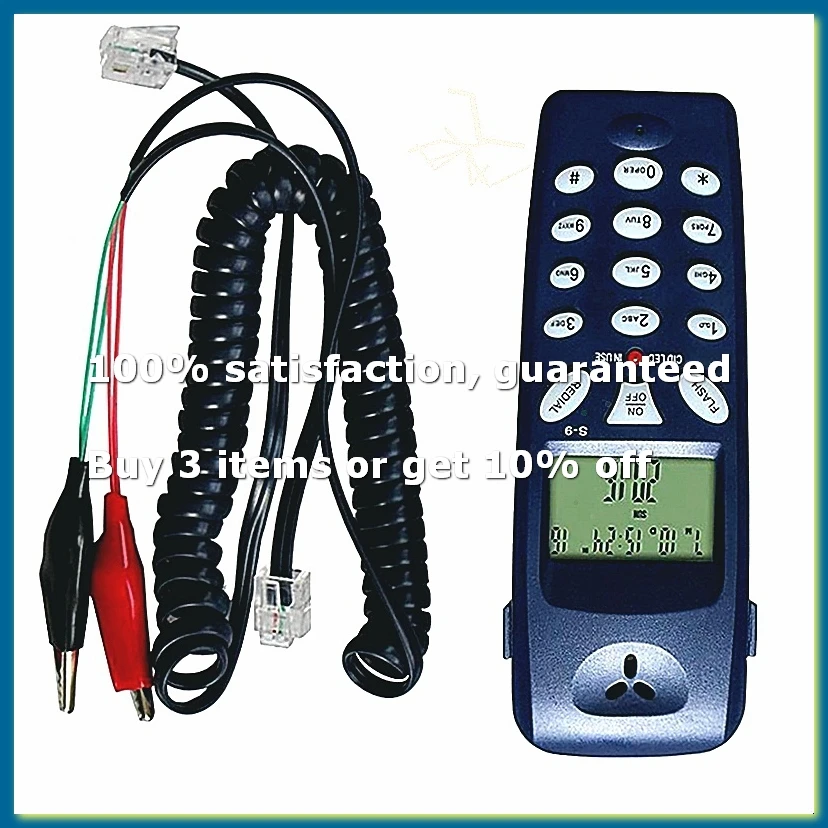 Corded Telephone Butt Test Tester Tool Network Cable Set Test Device Check for Line Fault