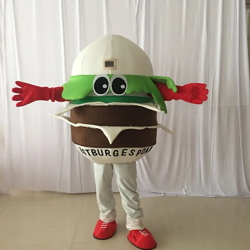 Christmas Hamburger Mascot Costume Cosplay Party Dress Clothing Carnival Adults@ Event Unisex Cartoon Apparel Cosplay Halloween