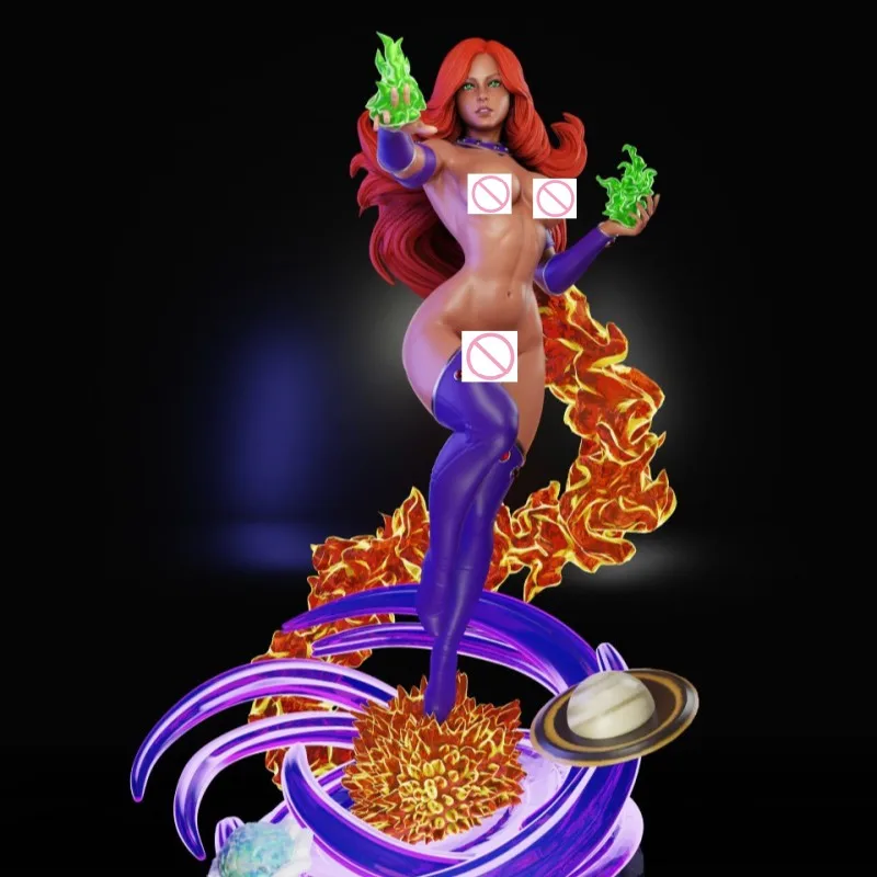 

1/24 Scale Resin Figure Diy Fire Element Girl Figurine Assemble Model Kit Unassembled and Unpainted Diorama Toys Free Shipping
