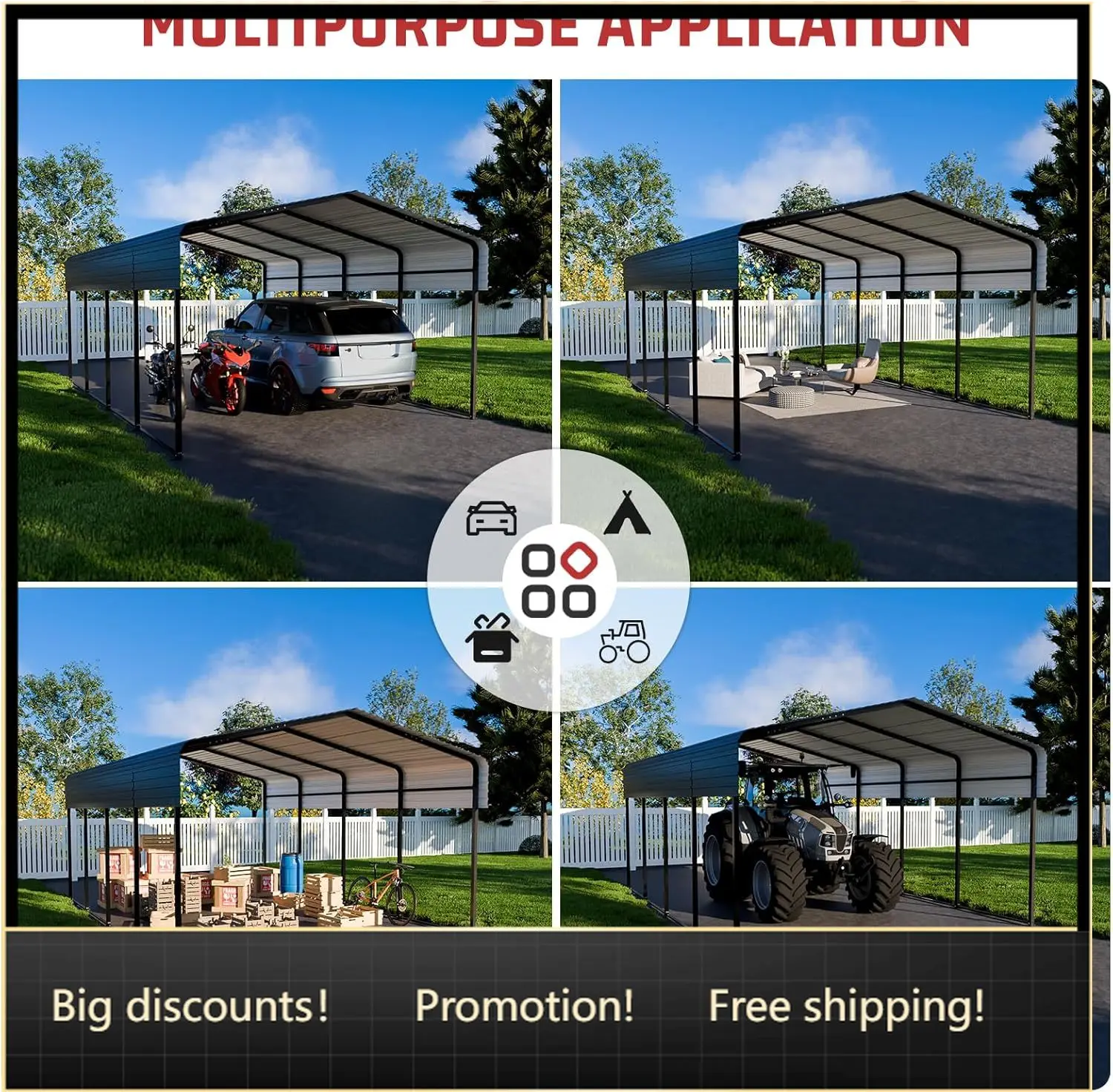 Metal Carport 10 X …