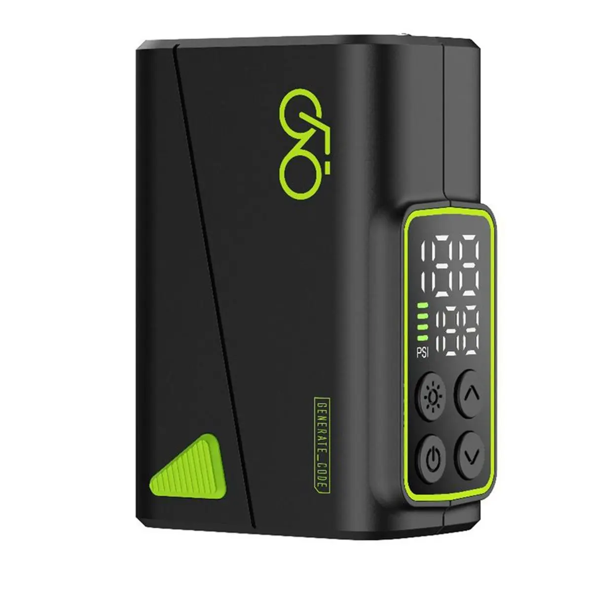 

(AD10) Tire Inflator Portable Air Compressor Cordless Mini Portable Bike Pump with LED Lights&Pressure Gauge