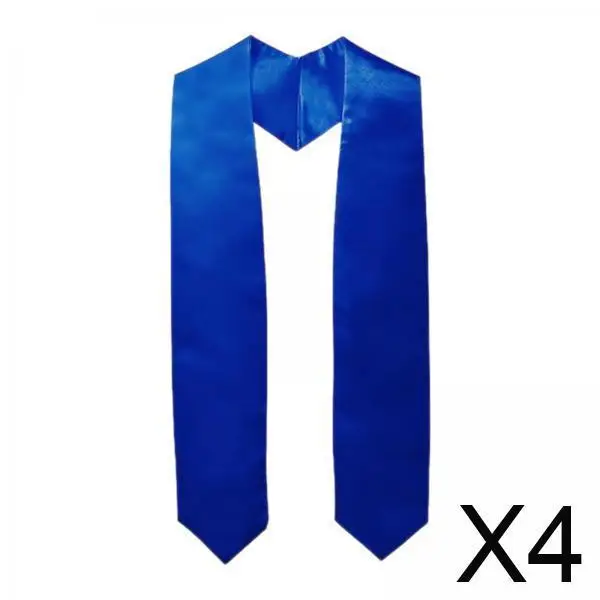 

Fabric Graduation Stole V Shape Bachelor Sash Scarf 72 Inch for College High School Celebrations