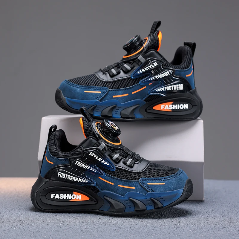 Fashion Mesh Kids Running Shoes Youngsters Teens Casual Walking Students Sneakers Breathable Soft Children Outdoor Sports Tennis