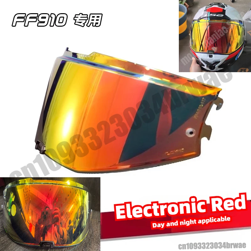 

Ls2 Ff910 Advant II Motorcycle Helmet Vision LS2 FF910 Electronic Gun Red Lens Original Sun Visor Capacete Ls2
