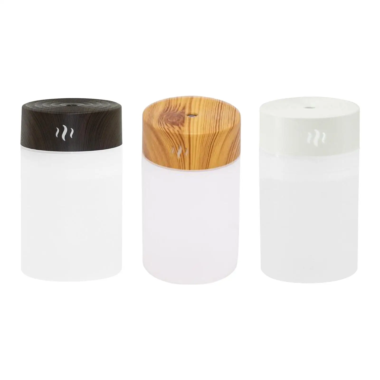 Humidificador de aire portátil de 260ml, luz nocturna para coche, USB silencioso, dormitorio, hogar y oficina