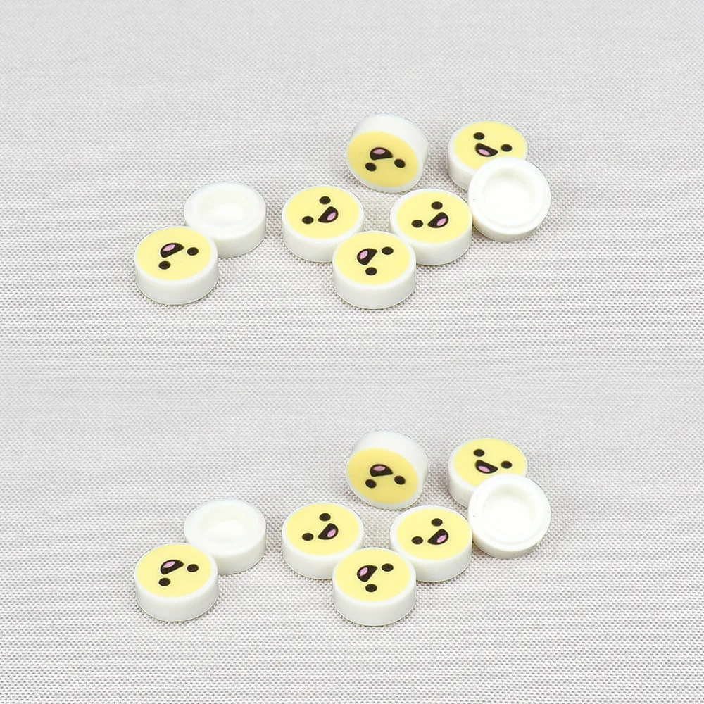 MOC 10 قطعة مطبوعة 98138 وجه سعيد عيون نمط اللبنات أطقم بهيجة الديكور الطوب الجسيمات ألعاب تعليمية الهدايا #4