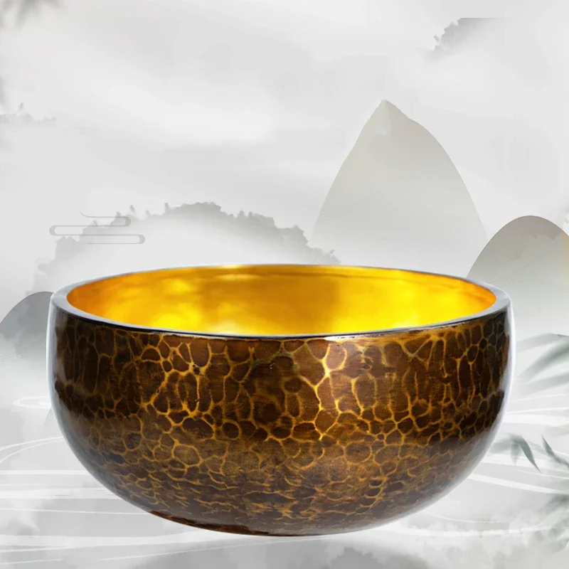 Set of Unique Copper Singing Bowls and Plates - Perfect for Meditation and Zen- Ideal Gift for Loved Ones