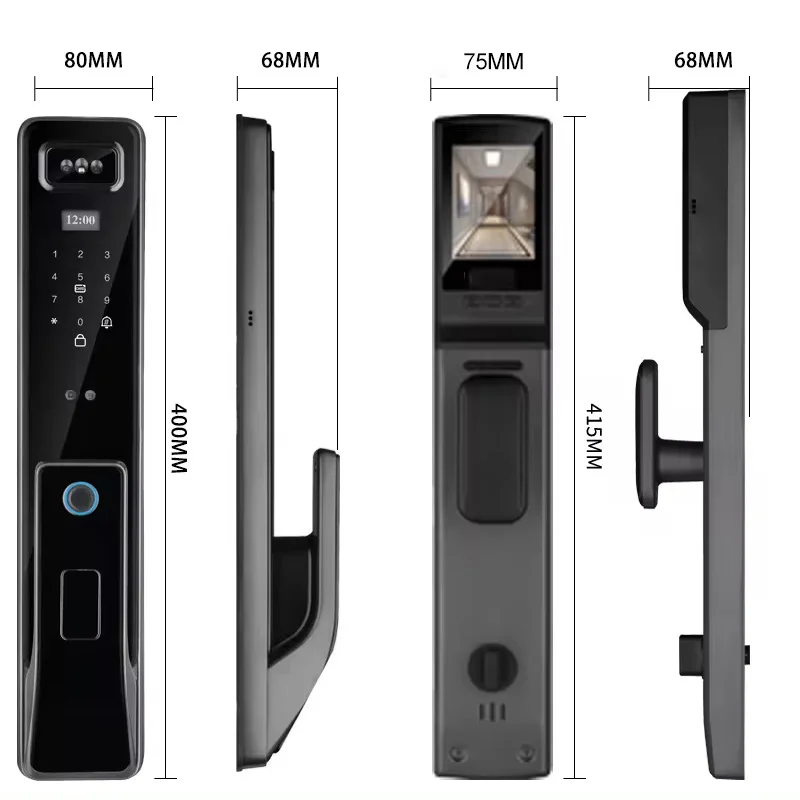 Glomarket Tuya 3d распознавание лиц умный замок Wi-Fi приложение интеллектуальные автоматические цифровые умные замки с отпечатками пальцев