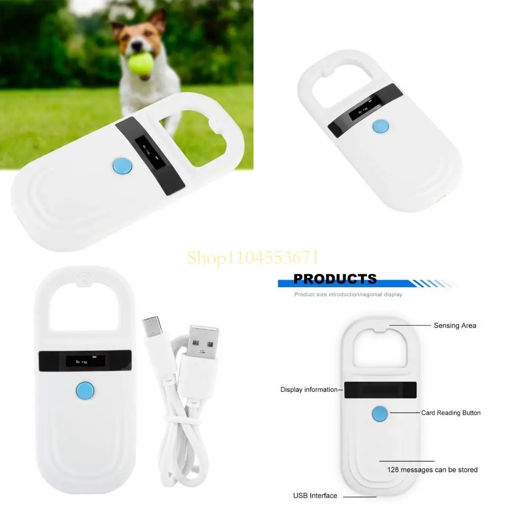 

Best Seller Pet Microchip Handheld Reader Scanner Animal Handheld ID Chip Scanner Tag for Dog for Cat Pet Tracking and
