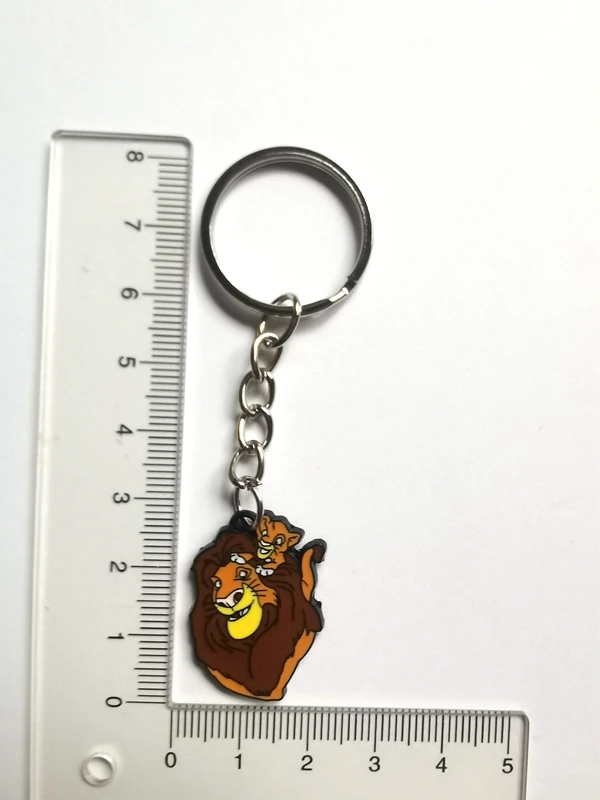 New 1 set Disney lion head keychain Pendant for Women Men DIY Jewelry Gift