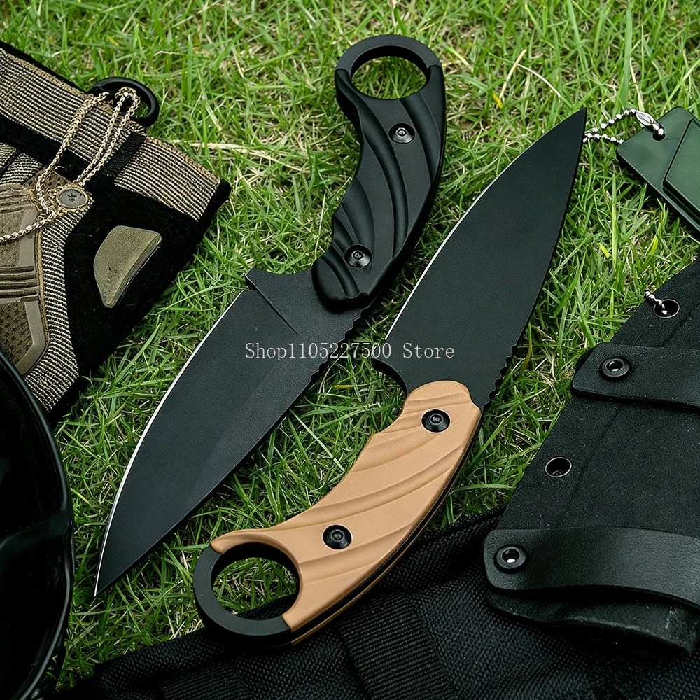 

Портативный нож для выживания в дикой природе с фиксированным лезвием и чехлом, легкий, для туризма, рыбалки и работы с фруктами