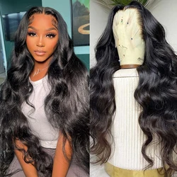 Perruque Lace Frontal Wig 180% naturelle Body Wave, cheveux humains, 13x4, 13x6, HD, pour femmes