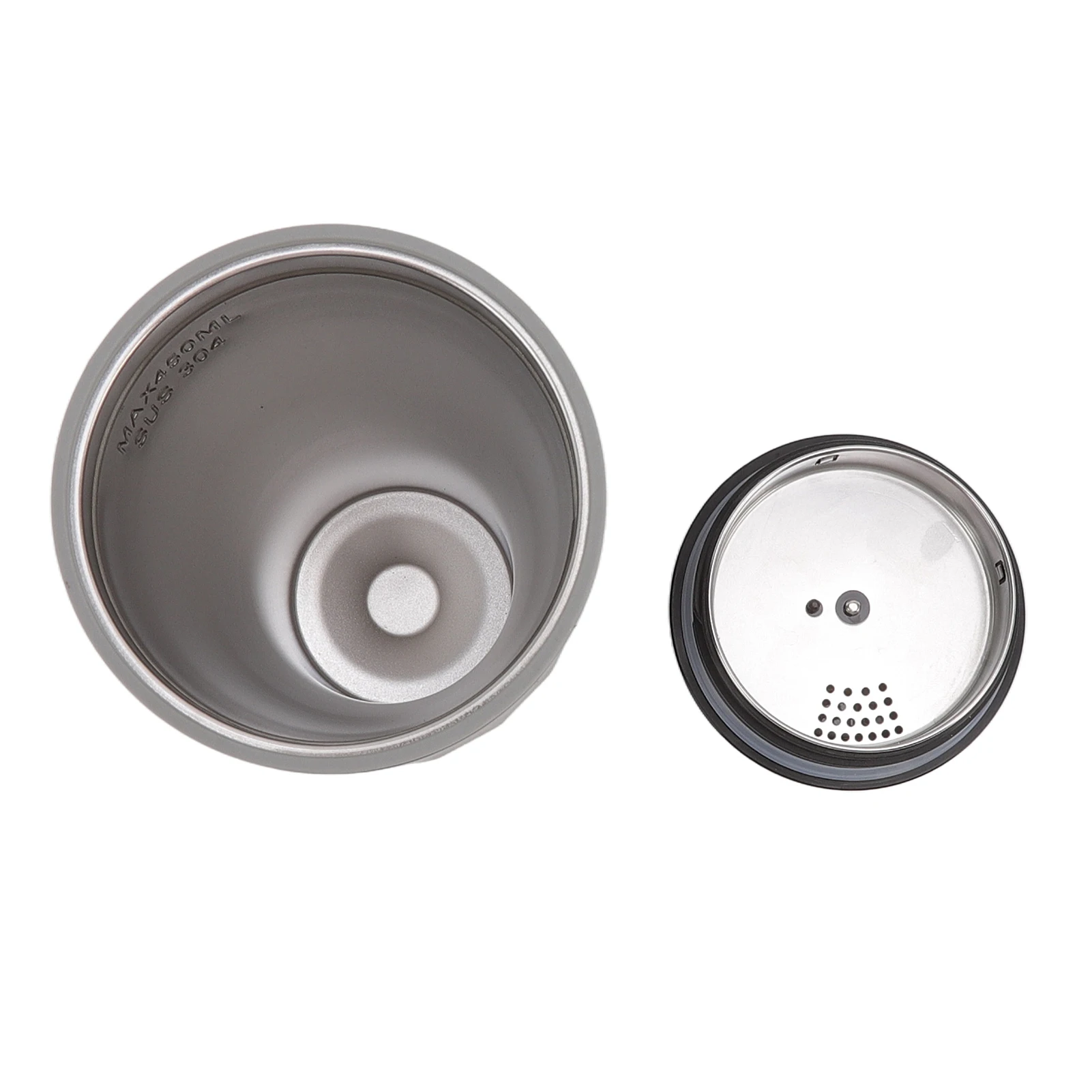 كوب سيارة ذكي للتدفئة، إيقاف تشغيل تلقائي، تسخين سريع، كوب سفر ساخن للسيارة 450 مللي مع ولاعة سجائر للشاحنة للسفر