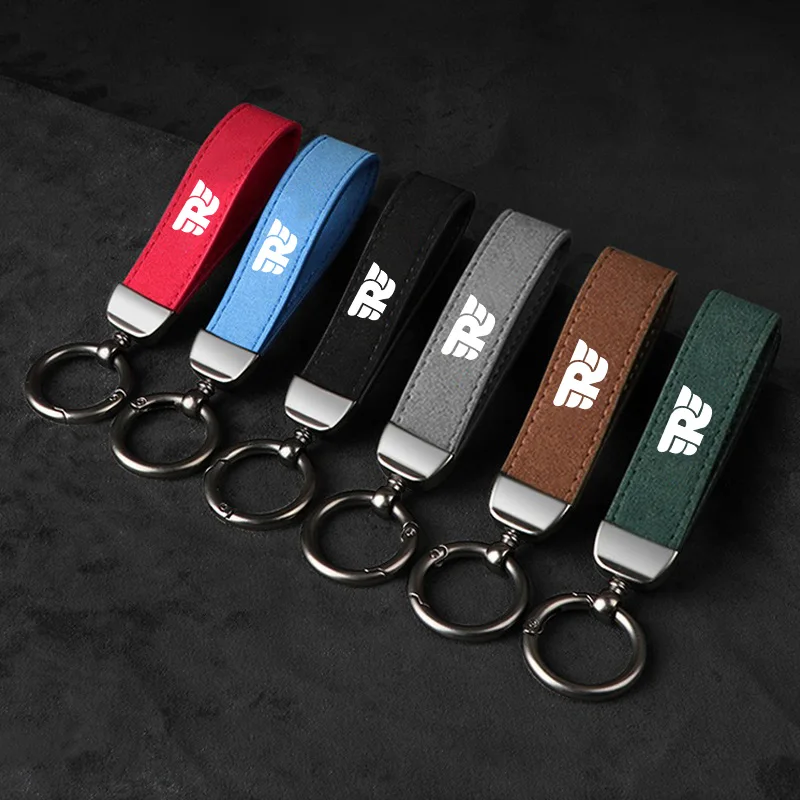 Suede Motorcycle Ke…