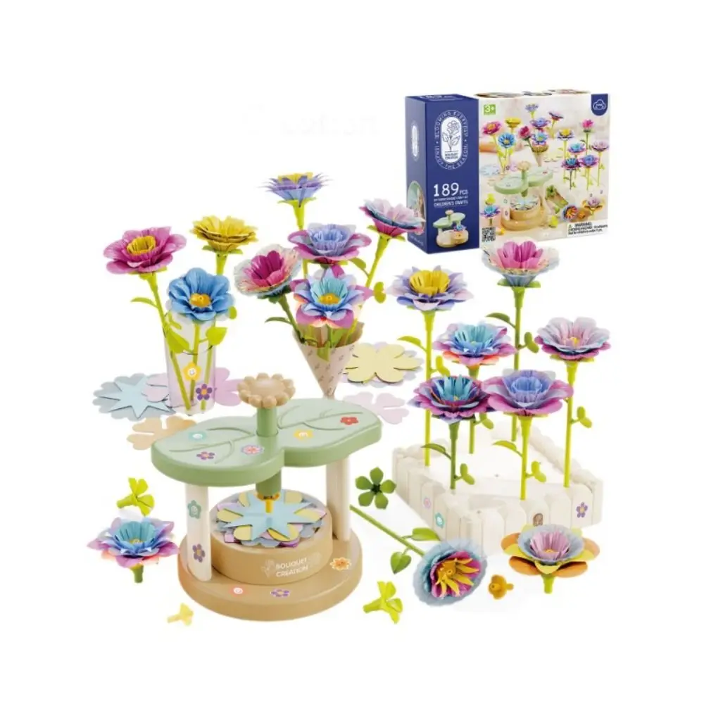 Material de tela DIY, ramos de flores de tela, ramos de flores educativos hechos a mano, juguete artesanal, Kit creativo para hacer flores DIY