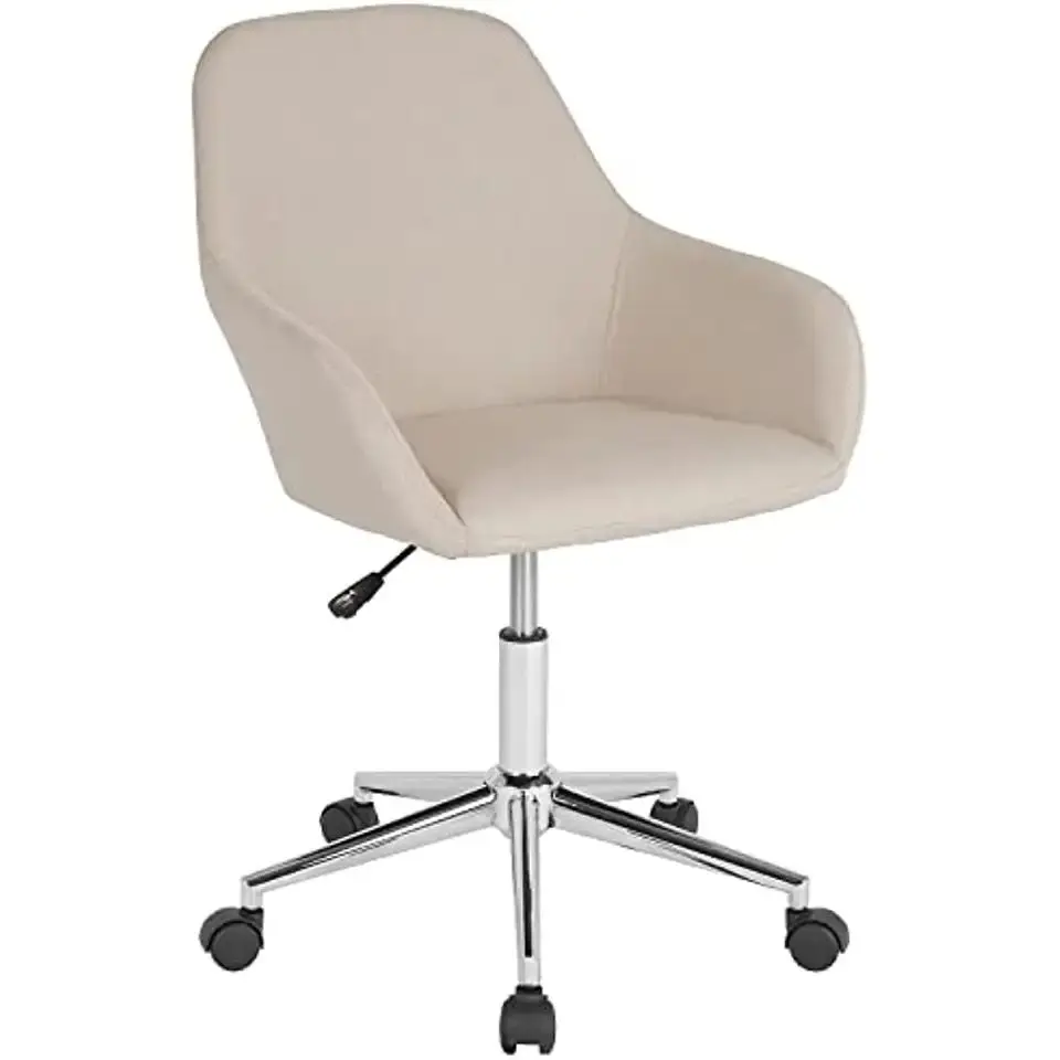 Home And Office Mid-Back Chair Fabric Modern Adjustbale Swivel Chair