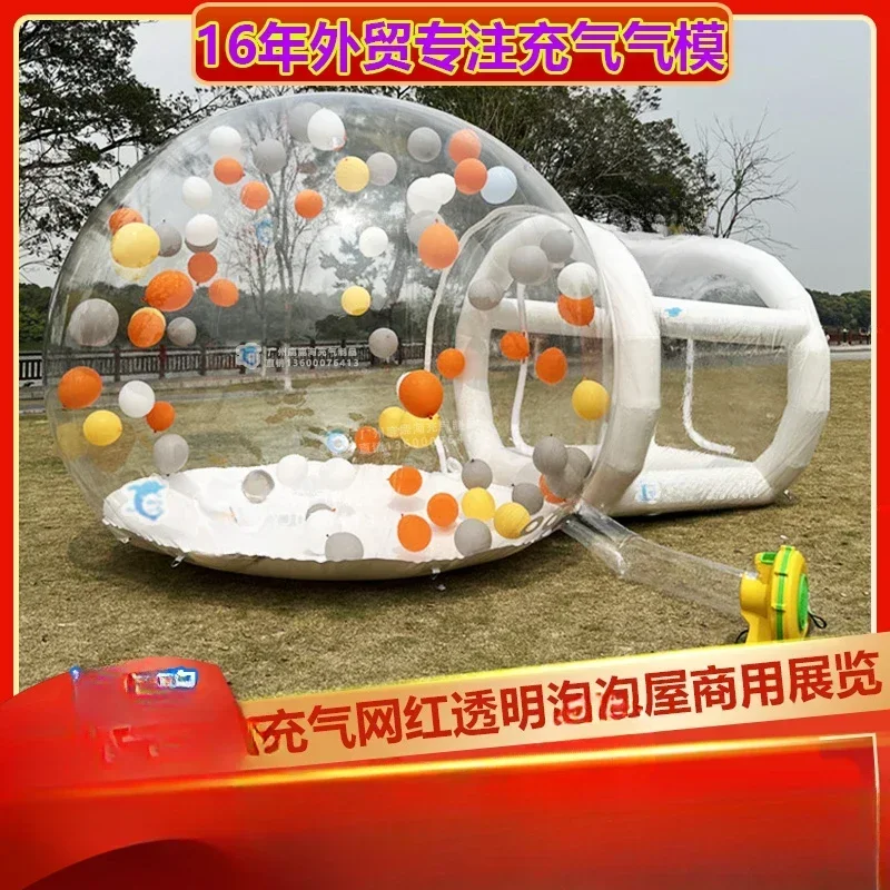 Hot selling Hotel inflatable transparent starry tent outdoor campsite exhibition dining Mongolian yurt