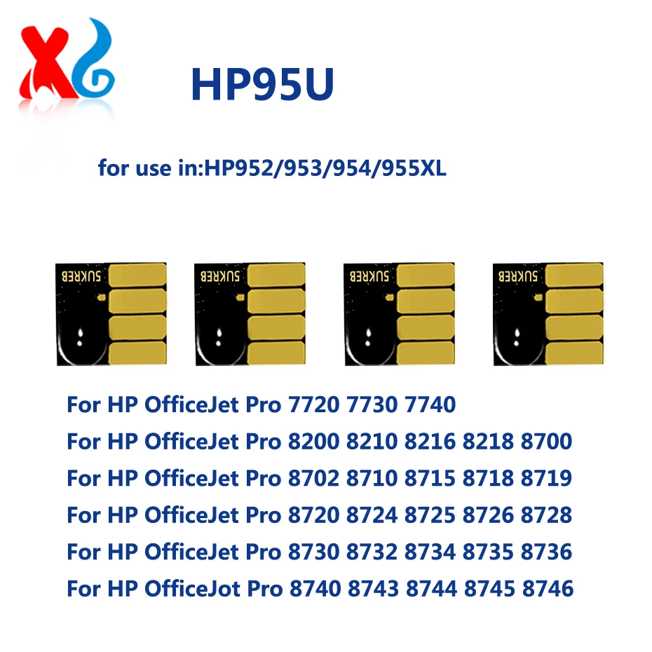 

HP95U ARC чип 955 952 953 954 картридж для hp officejet pro 7740 8210 8710 8720 8730 заправка принтера СНПЧ подставка постоянный чип