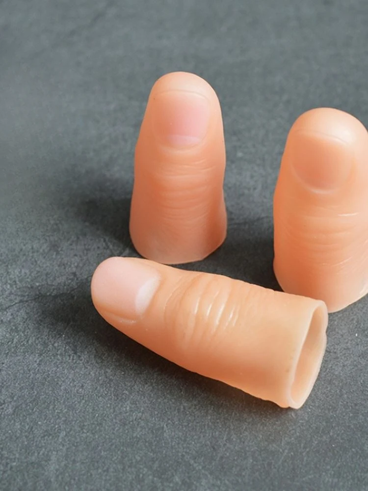 Realistic finger non-slip broken  false cover ring finger  disabled prosthesis magic new children's prosthetics