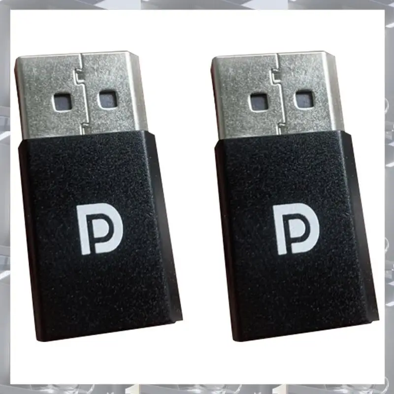 Hot Selling-2Pcs DP Virtual Display Adapter 4K Displayport Dummy Plug EDID Headless Ghost Emulator Graphics Video Card Cheater,2