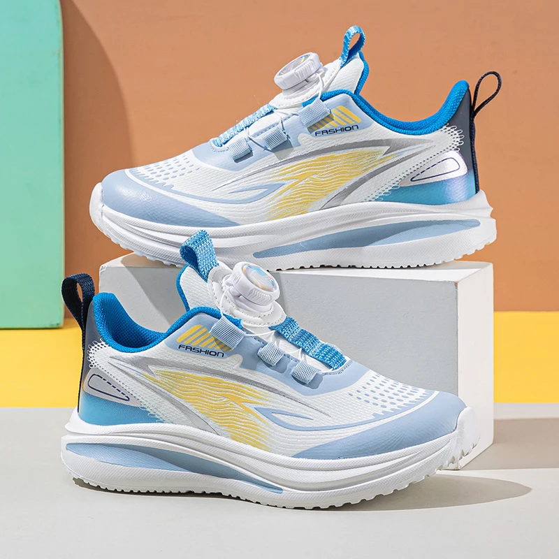 

Детская спортивная обувь, новая дышащая удобная сетчатая обувь для занятий спортом на открытом воздухе для мальчиков и девочек, противоскользящая легкая повседневная обувь для бега