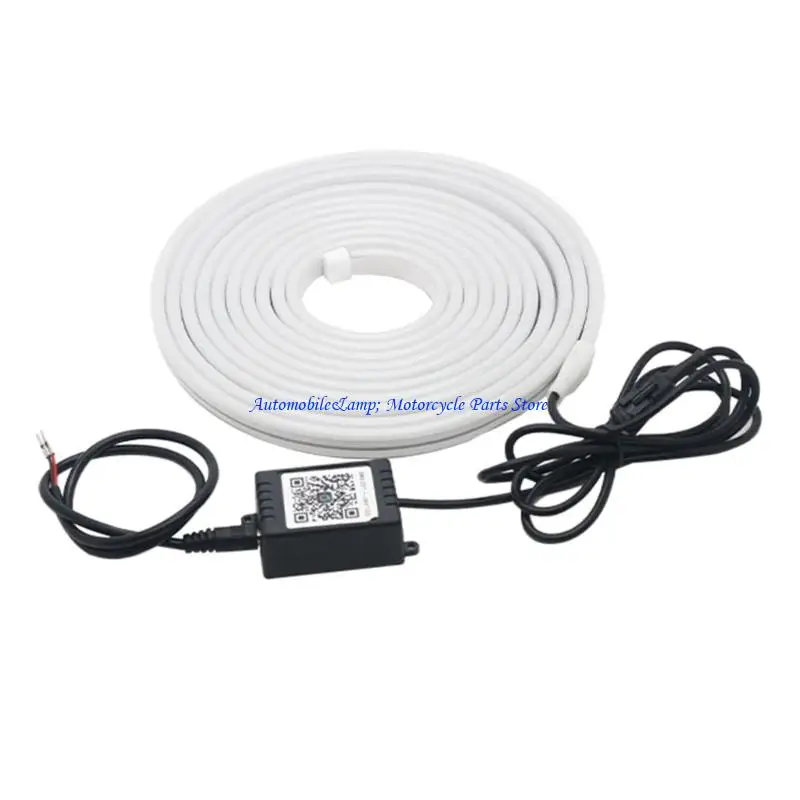 

H7BD Auto On Light LED Light for Car Trunk Bluetooth-compatible APP Control Dynamic Color and Effect Easy Install