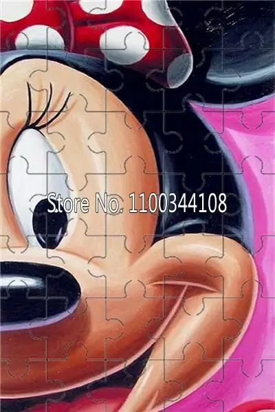 Disney Mickey Mouse Minnie Donald Duck Jigsaw Puzzles 300/500/1000 Pieces Wooden Puzzles Children's Handmade Educational Toys